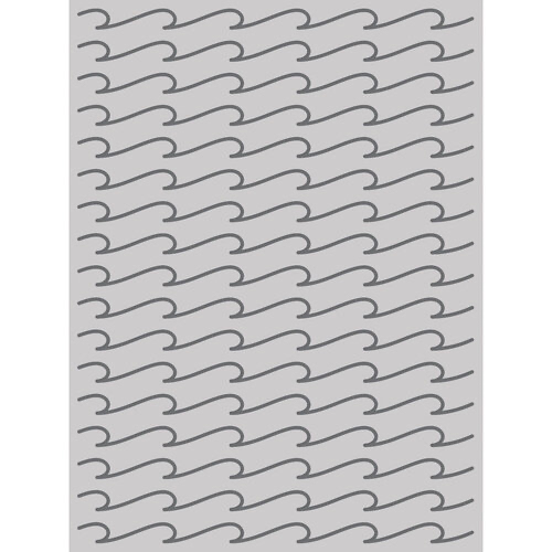 Simple Stories, Beach Waves 6 x 8 stencil