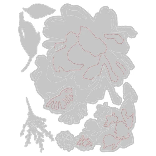 Tim Holtz Sizzix BRUSHSTROKE FLOWERS 3 Thinlits Dies 665360