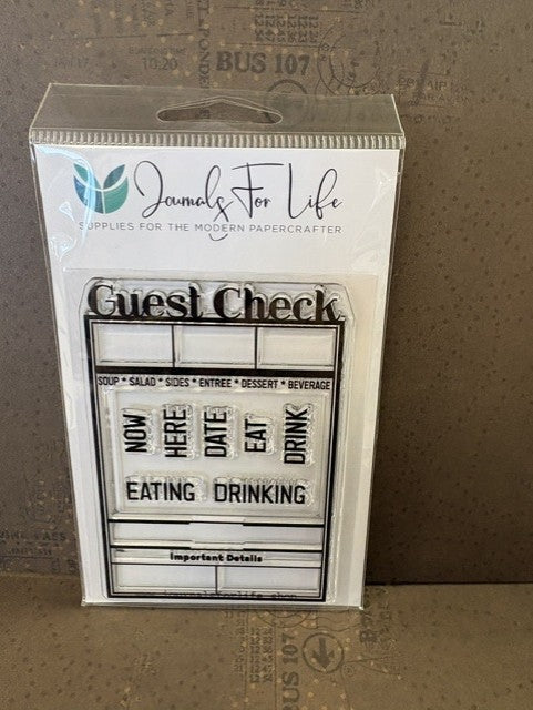 Journals for Life Clear Stamp Guest Check