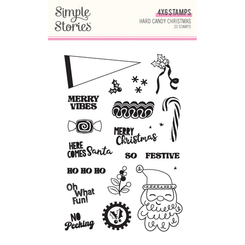 Simple Stories Hard Candy Christmas 4x6 Stamps