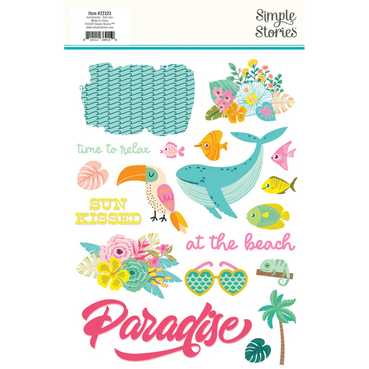 Simple Stories - The Holiday Life Collection - 6 x 12 Chipboard Stickers