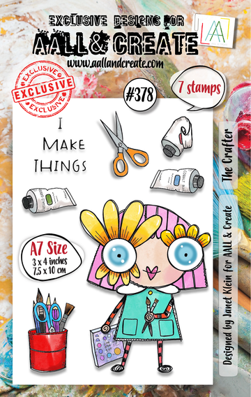 Aall & Create , #378 - A7 Clear Stamp Set - The Crafter