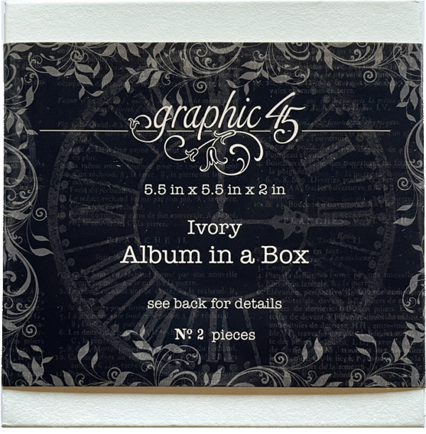 Graphic 45 Staples Ivory Album In A Box 5.5 X 5.5 X2