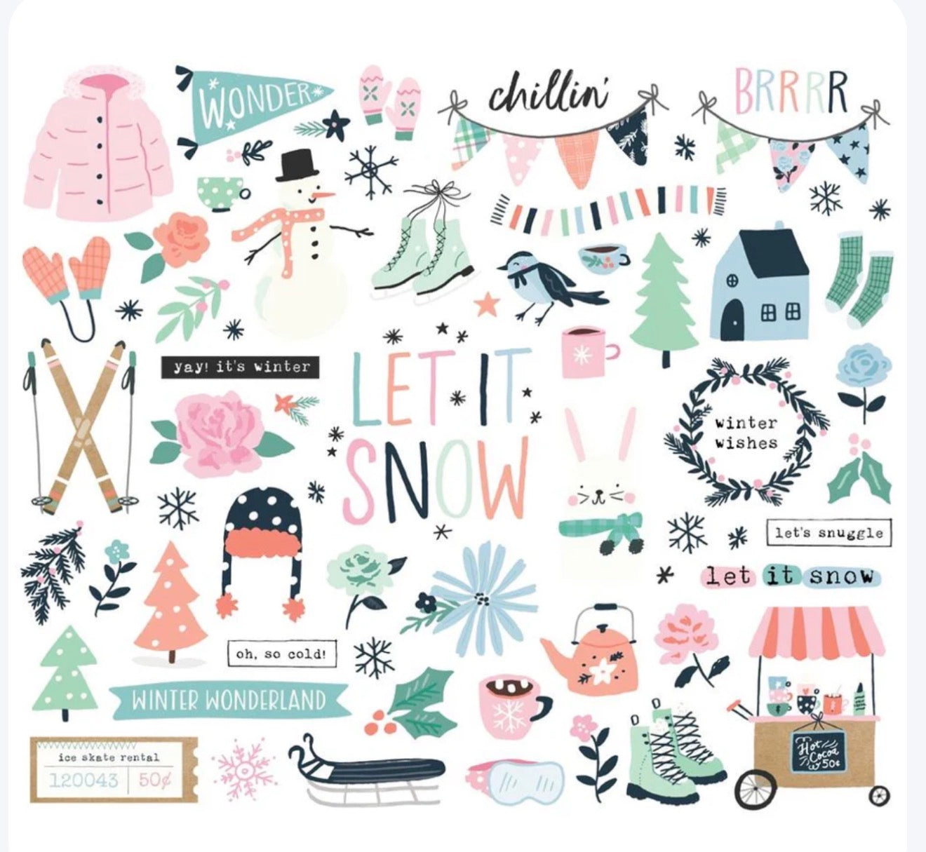 Simple Stories, Winter Wonder bits and pieces