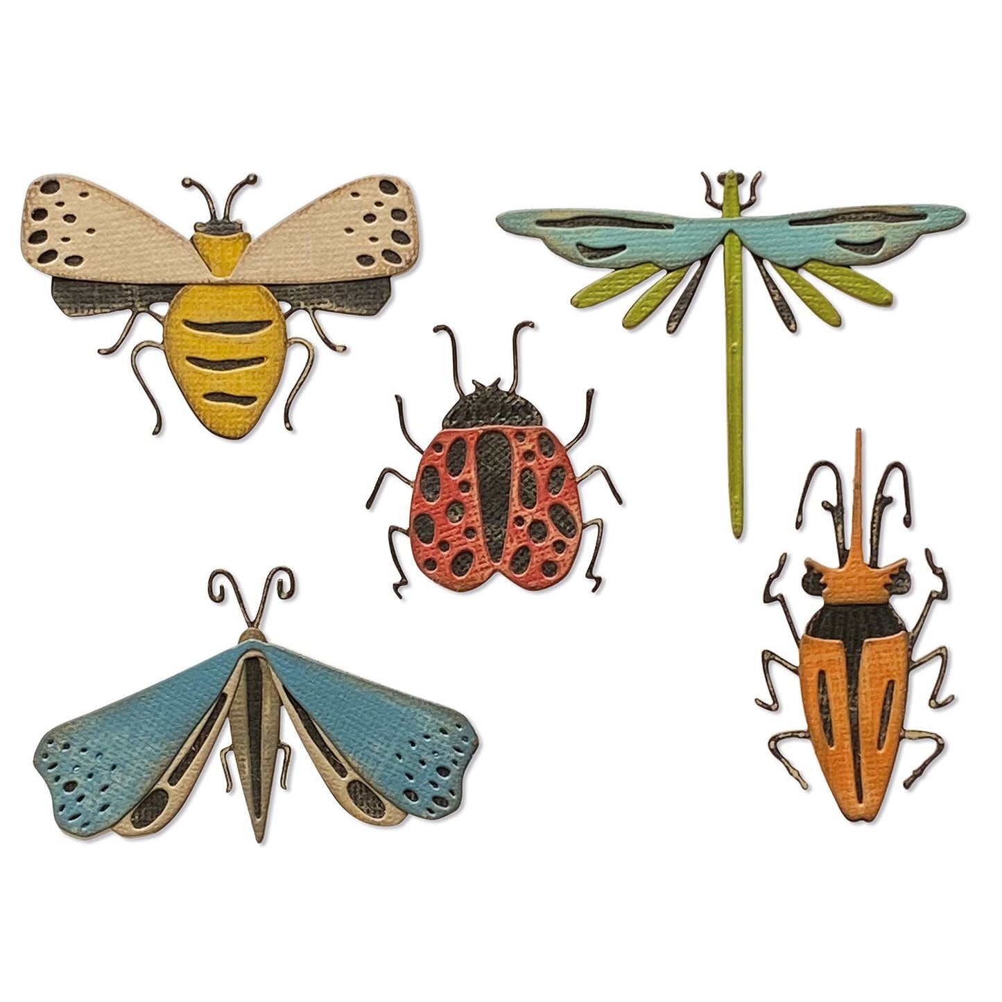 Sizzix Tim Holtz Funky Insects Thinlets Die Cuts 665364