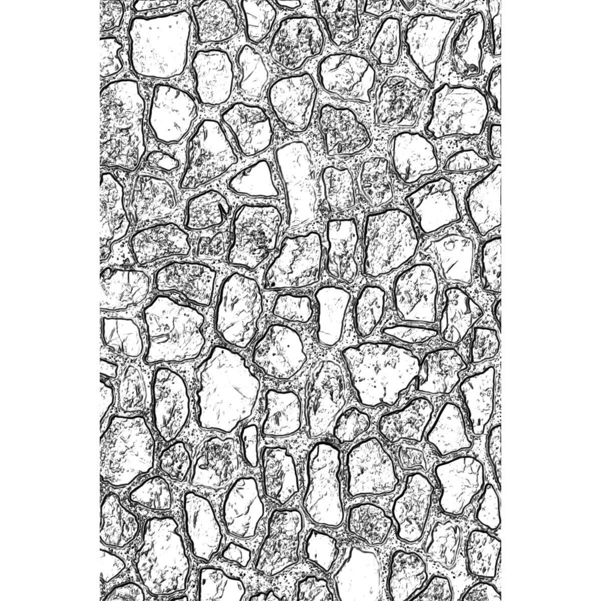 Sizzix Tim Holtz 3d Texture Fades Cobblestone 3D Embossing Folder 665375