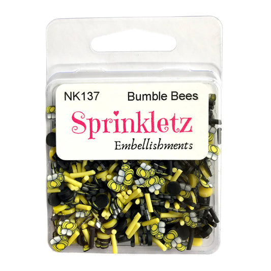 Buttons Galore & More - Bumble Bees Polymer Clay Craft Embellishments