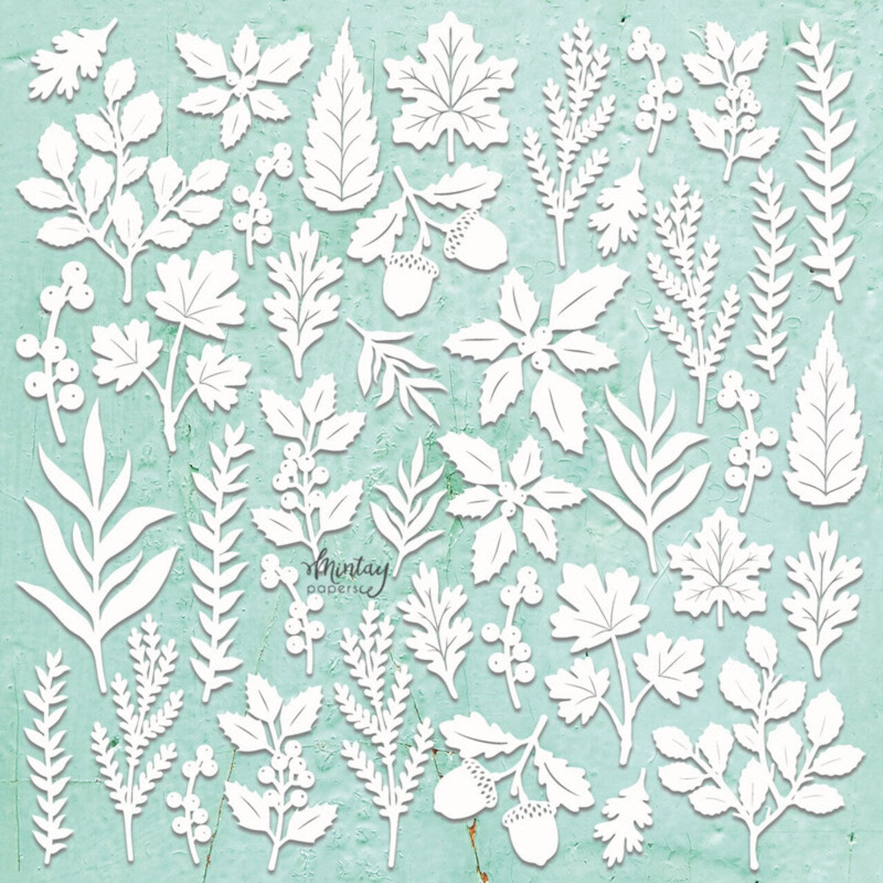 Mintay Chipboard Chippies Nature 2 Chipboard Die Cuts MTCHIP2D33