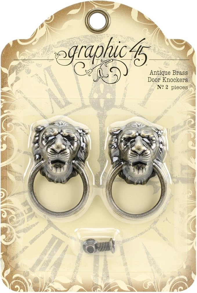 Graphic 45 Graphic 45 Staples Antique Brass Door Knockers