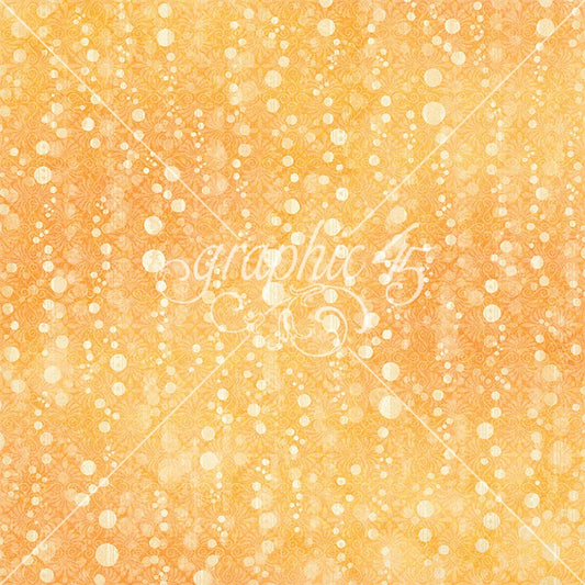 Graphic 45 Seas The Day Sunshine Yellow Pattern & Solid Sheet