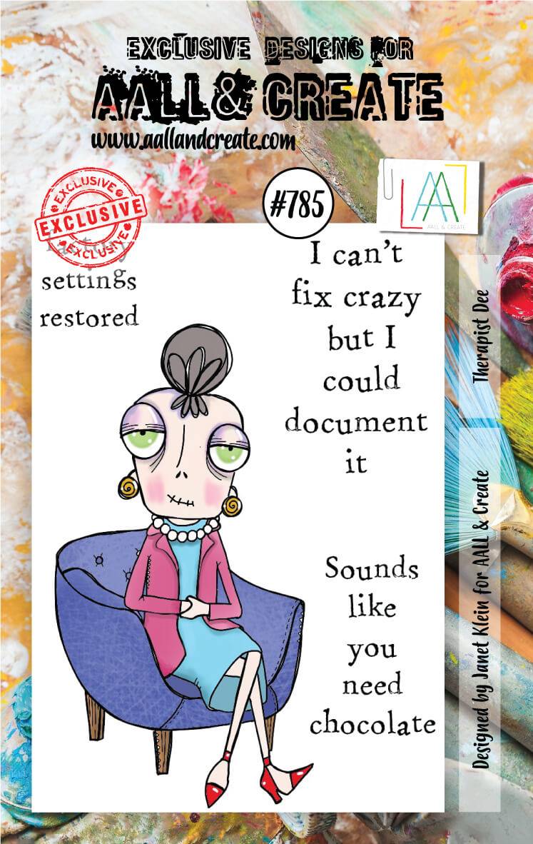 #785 - A7 Clear Stamp Set - Therapist Dee