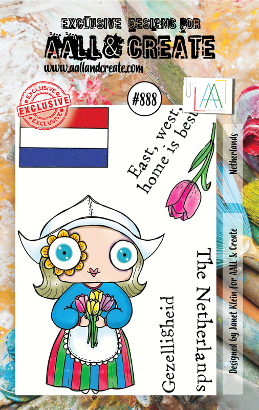#888 - A7 Clear Stamp Set - Netherlands