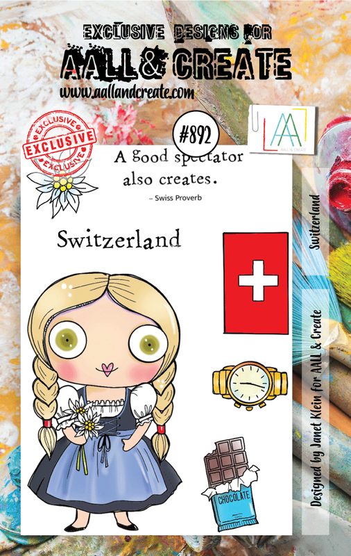 #892 - A7 Clear Stamp Set - Switzerland