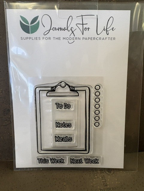 Journals for Life Clear Stamp Clipboard List