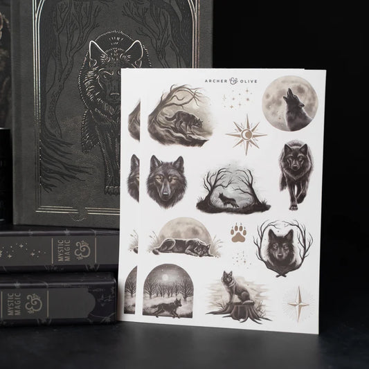 Wolf in the Night | Sticker Set - Archer & Olive