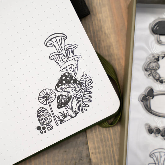 Archer & Olive - Mushroom Monarch Stamp Set