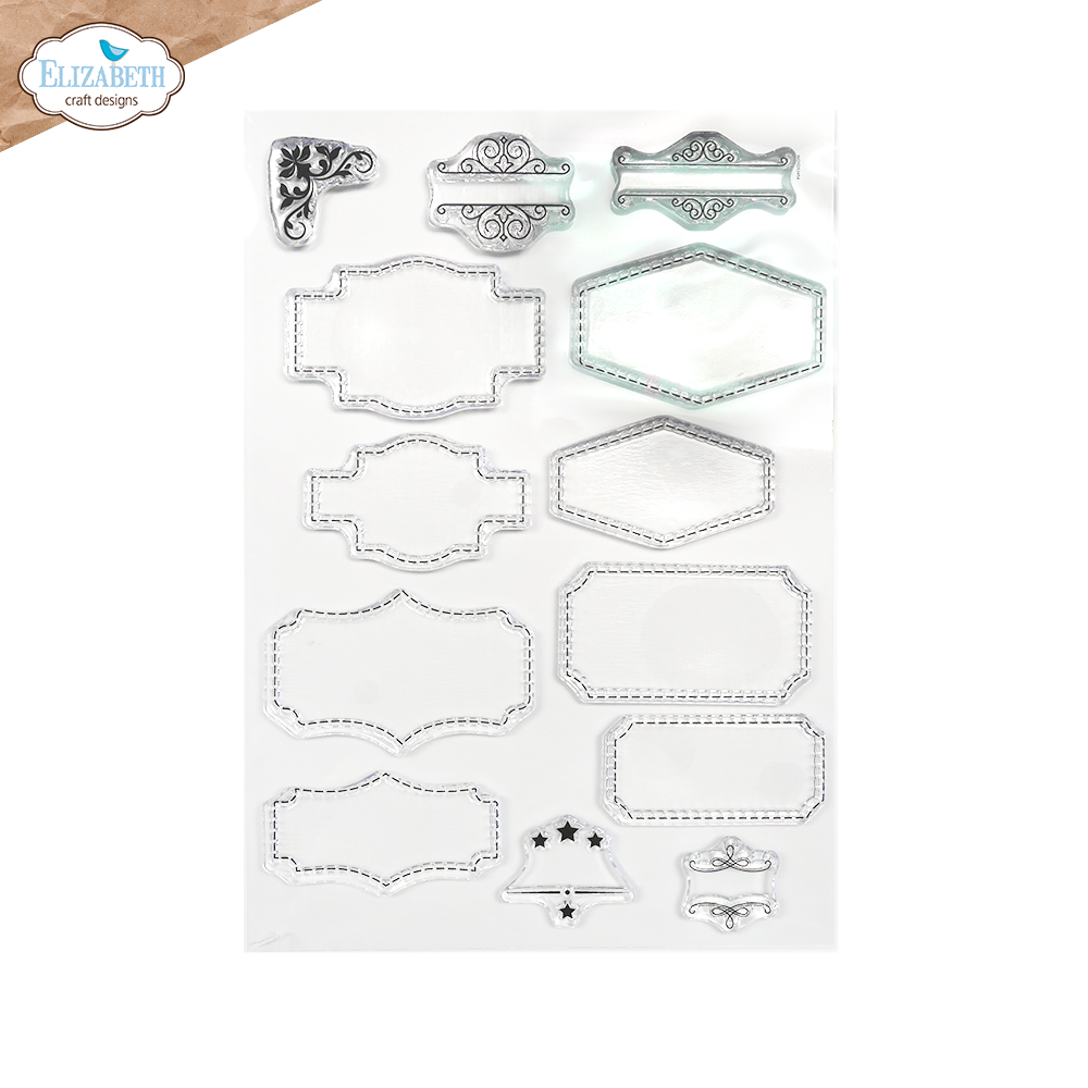 Elizabeth Craft Designs - Layered Labels Clear Photopolymer Stamp