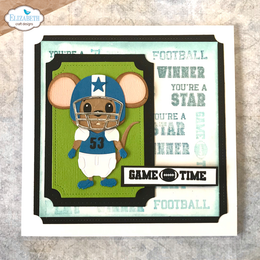 Elizabeth Craft Designs Cute & Whimsy CS412: Sport Sentiments Clear stamps
