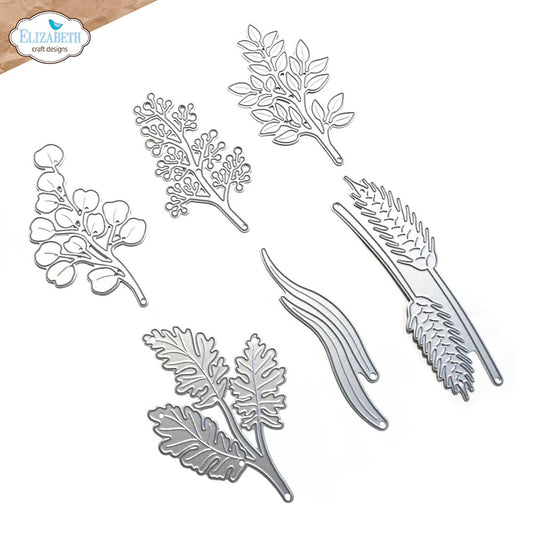 Elizabeth Craft Designs Floral Greenery 3 - 2217 Die Cuts