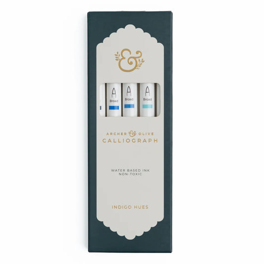Archer & Olive - Indigo Hues Sets of 5 - Calliograph