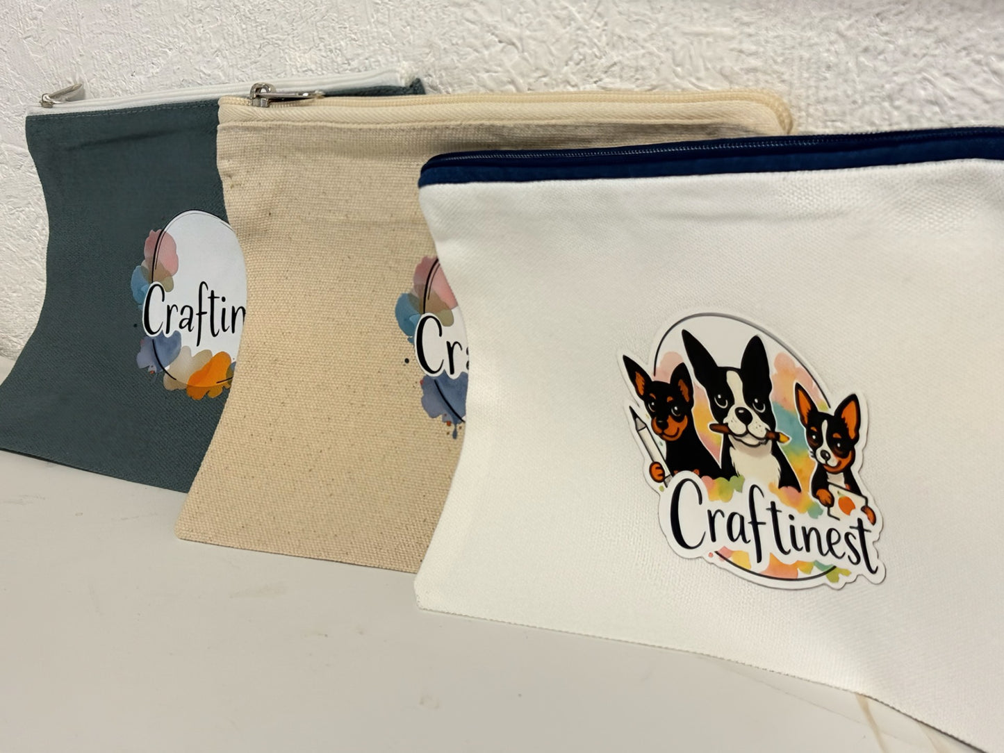 Craftinest Pencil or Craft Tool Zip Pouch Bag 6" x 8"
