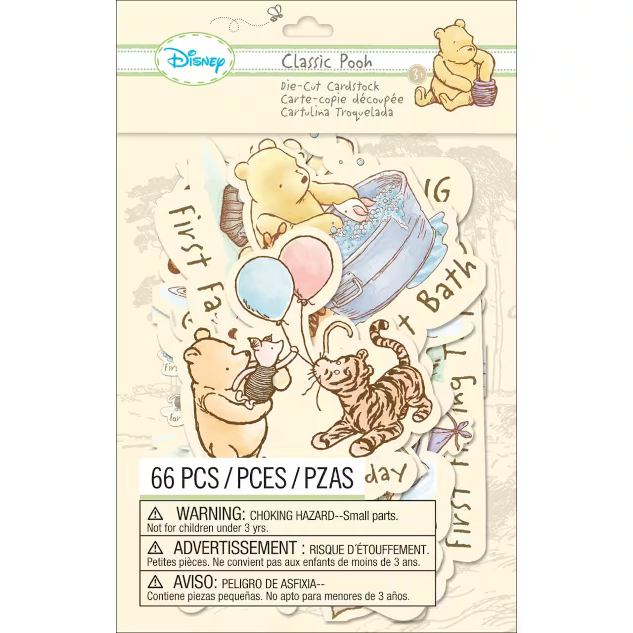 EK Success Disney Cardstock Die-Cuts 66/Pkg-Classic Pooh