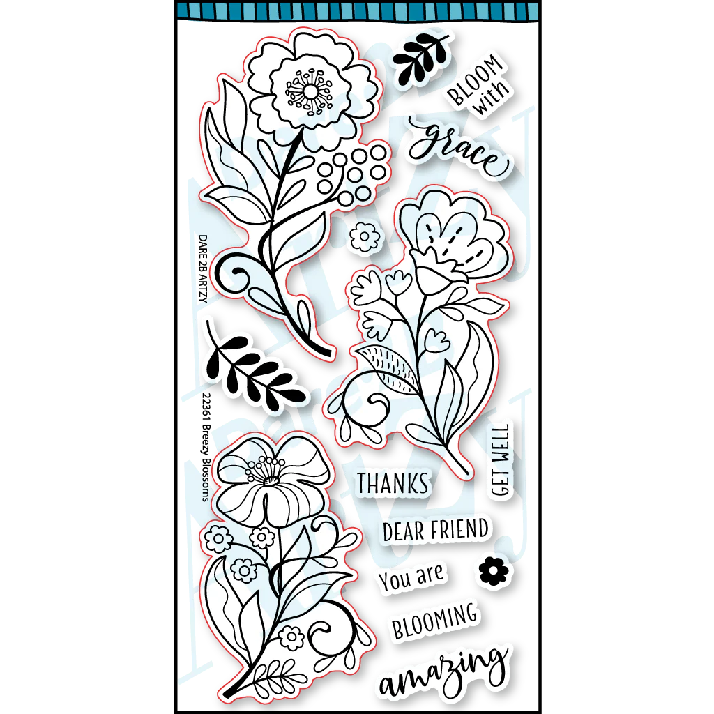 Dare2B Artzy Breezy Blossoms Stamps #22361