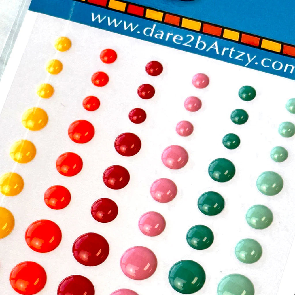 Dare2B Artzy Enamel Shape Stickers- EM3000 Solid Dots