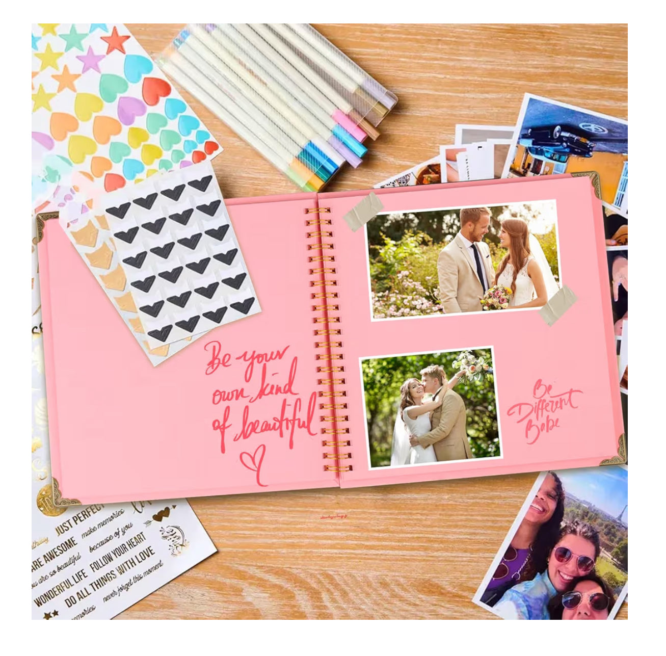 Joyberg 8x8 Scrapbook Album with Elastic Strap