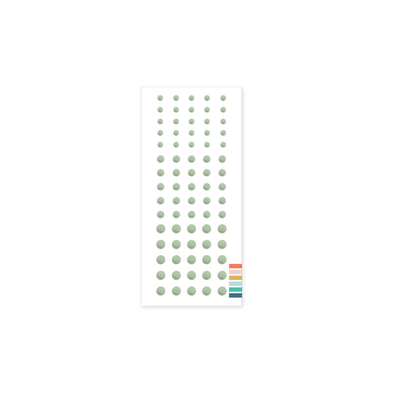 Concord & 9th - Eucalyptus Enamel Dots 12004 Qty 75