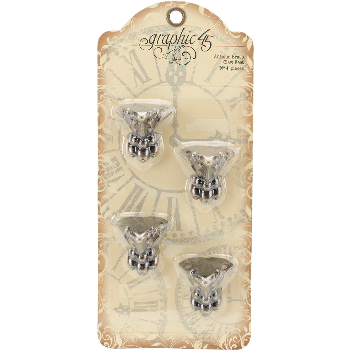 Graphic 45 Graphic 45 Staples Antique Brass Claw Feet