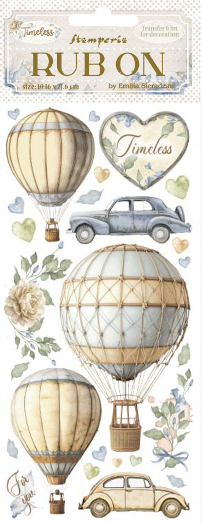 Stamperia Rub On Timeless - DFLRB163