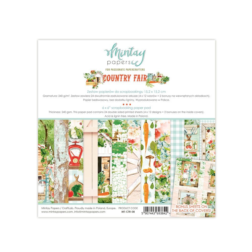 Mintay Country Fair 6x6 Paper Pad Paper Pack MTCTR08