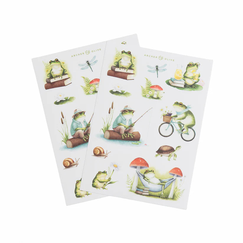 Archer & Olive - Stickers: Literary Frog