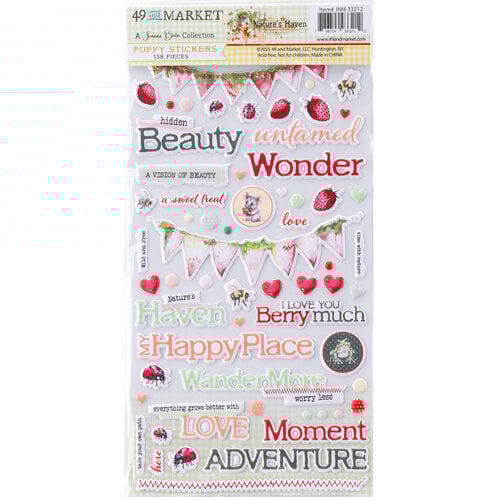 49 And Market Natures Haven Puffy Stickers JNH33212