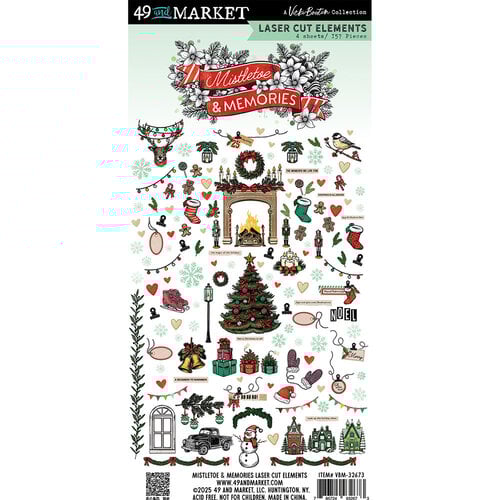 49 and Market Mistletoe & Memories Laser Cut Elements