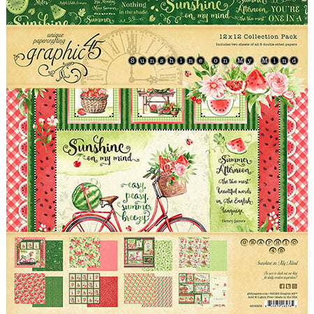 Graphic 45 Sunshine On My Mind 12X12 Collection Pack
