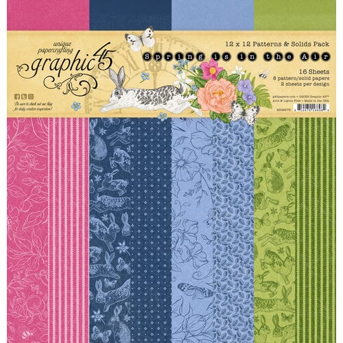 Graphic 45 Spring Is In The Air 12X12 Patterns & Solids