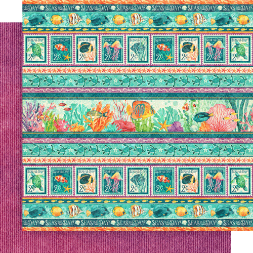 Graphic 45 Seas The Day You're Fintastic Sheet