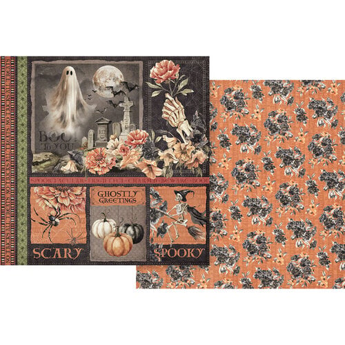 Graphic 45 Ghostly Greetings Ghostly Greetings Sheet
