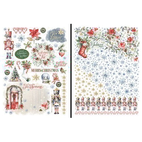 Graphic 45 Deck The Halls Rub-On Transfer Set