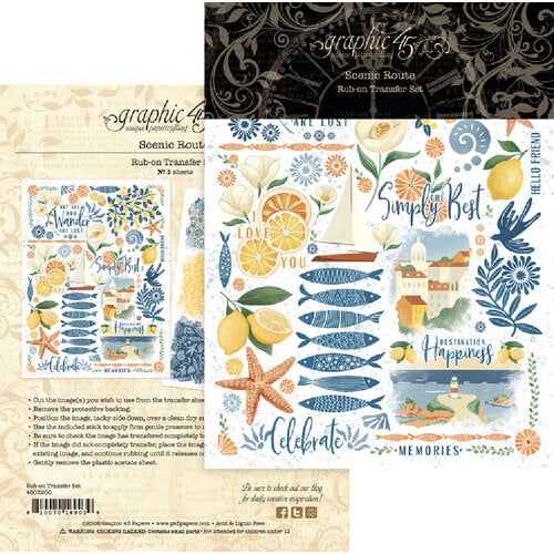 Scenic Route Rub-on Transfers