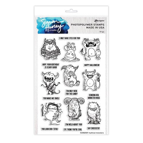Simon Hurley Photopolymer Stamps HUR82507 Mythical Monsters