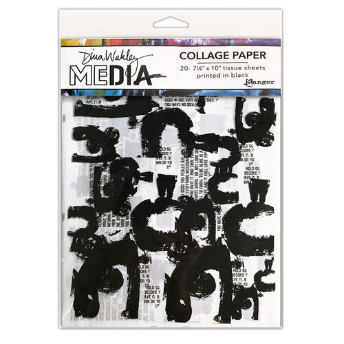 Ranger Ink Dina Wakley Collage Paper Painted Marks