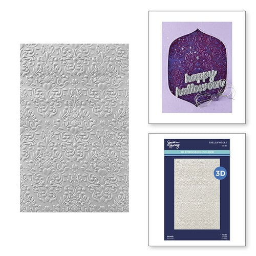 Simon Hurley 3D Embossing Folder E3D-159 Damask