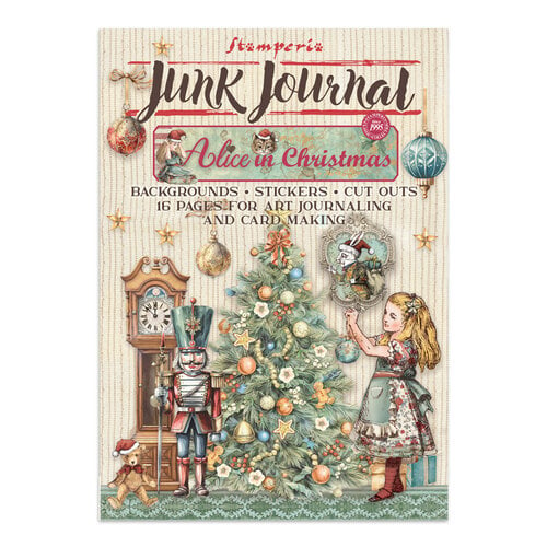 Stamperia Alice in Christmas Junk journal stickers and cutouts
