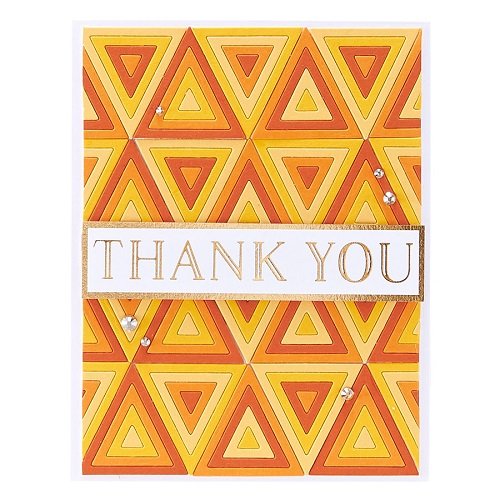 Spellbinders Color Block Mini triangle Die Cuts S1040