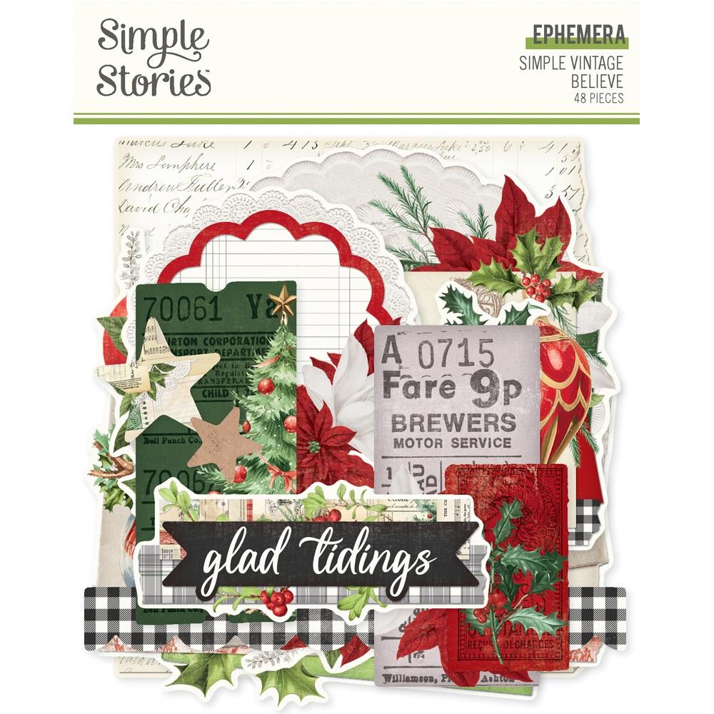 Simple Stories Simple Vintage Believe Ephemera