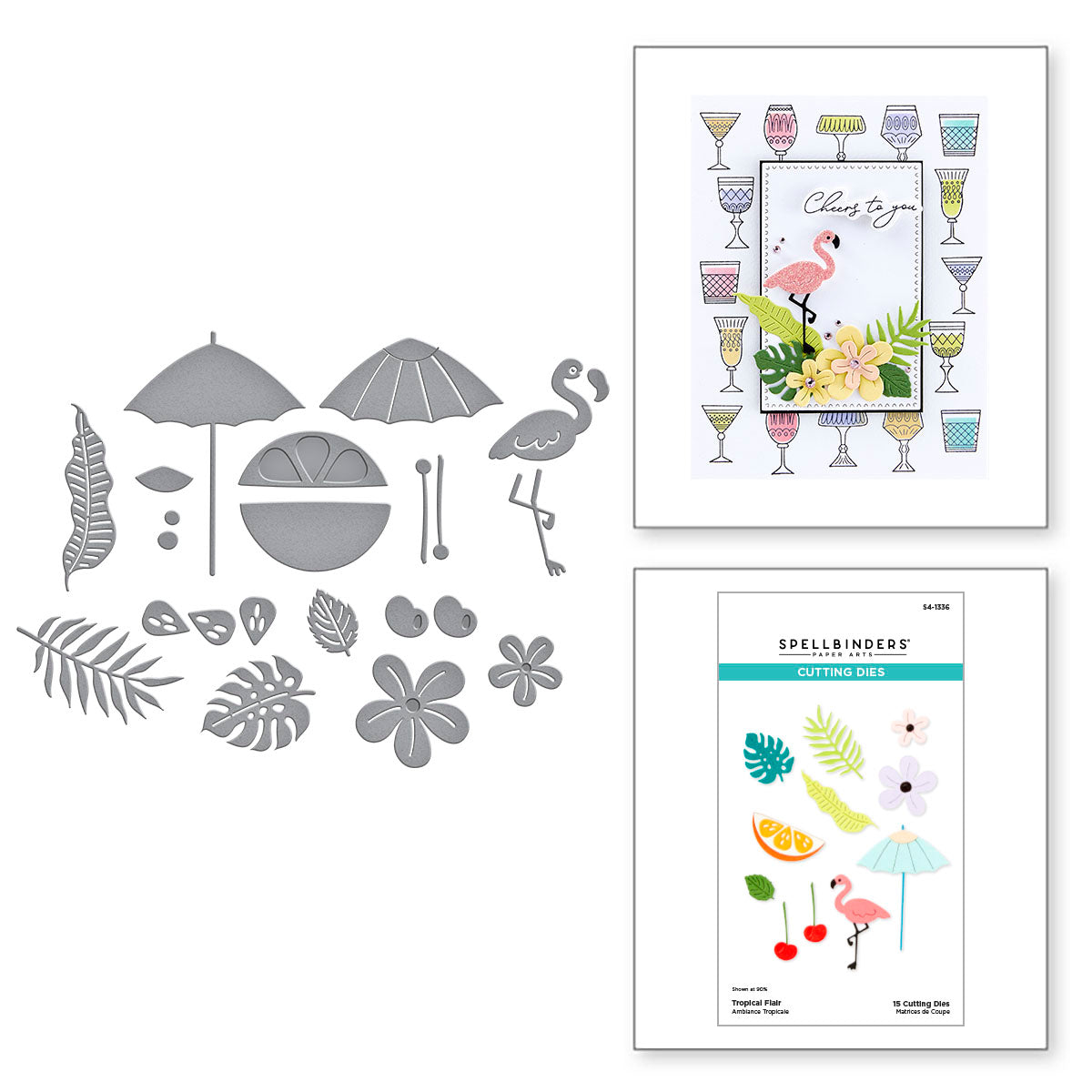 Spellbinders Tropical Flair Die Cuts S41336
