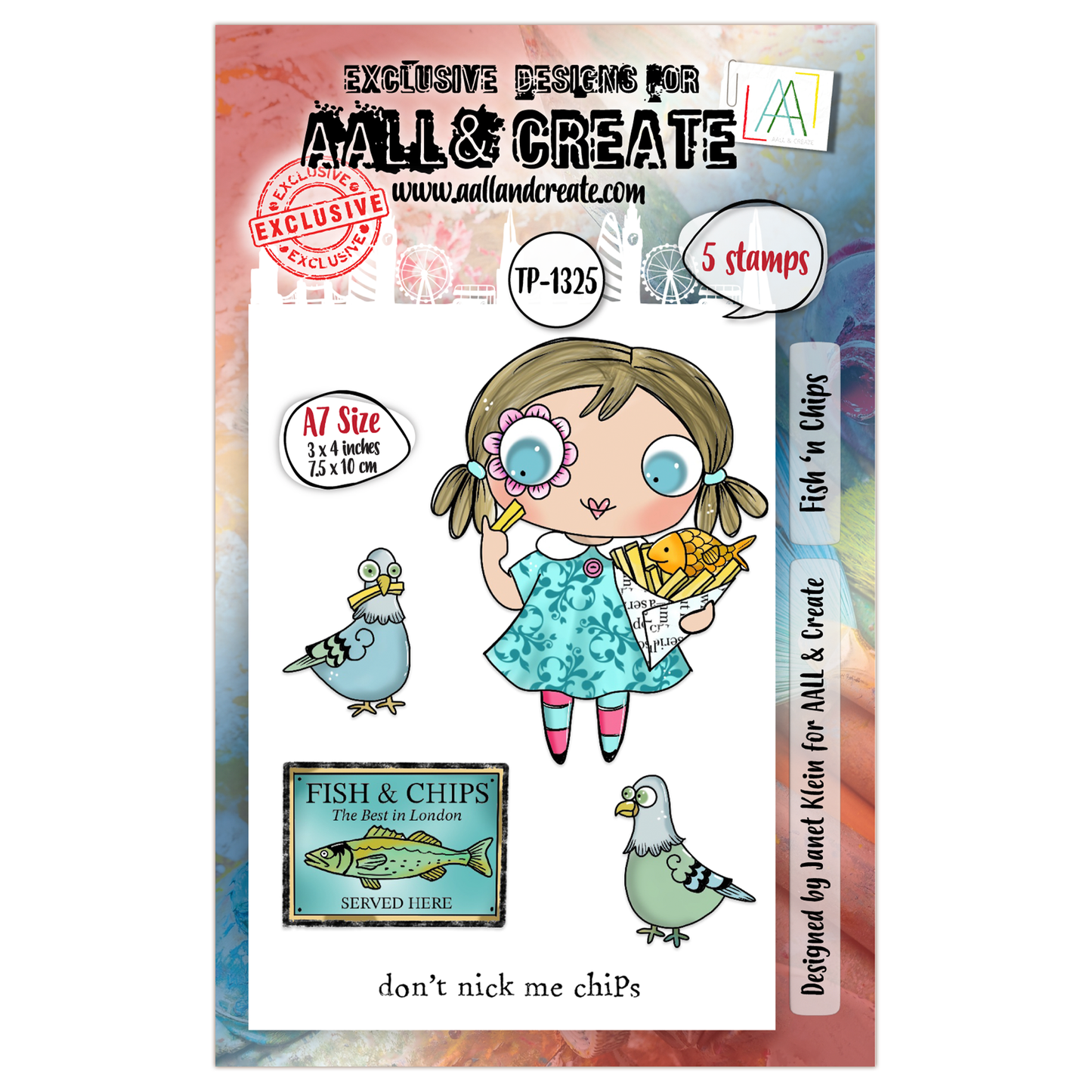 #TP-1325 - A7 Stamp Set - Fish ‘n Chips